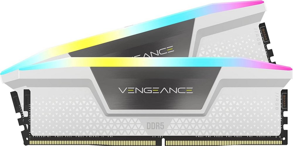 Corsair Vengeance RGB Wit | 32GB 2x16GB DDR5 | 5200MHz | DIMM | CL40 | Geheugenmodule | RAM - Matmuis - Matmuis